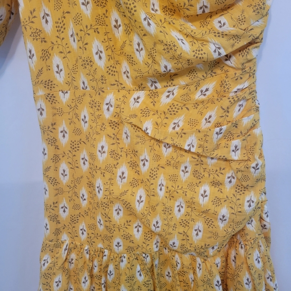 Veronica Beard Yellow Floral One-Shoulder Maxi Dress - Picture 12 of 16